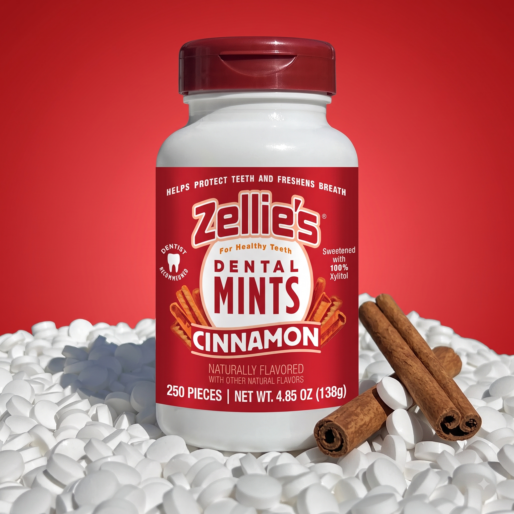 CINNAMON Xylitol Dental Mints
